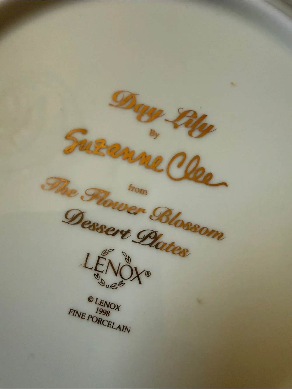 Lenox porcelain dessert